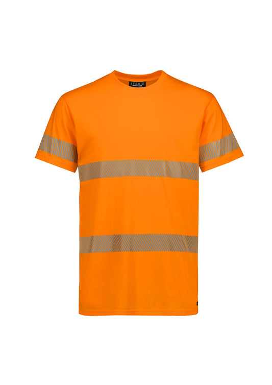 Hi-Vis Segmented Tape Cotton T-Shirt - Orange