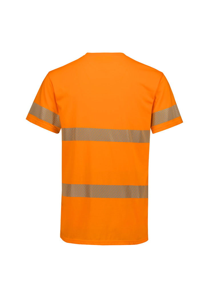 Hi-Vis Segmented Tape Cotton T-Shirt - Orange