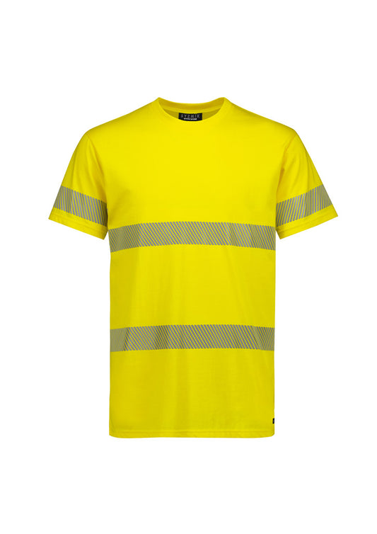 Hi-Vis Segmented Tape Cotton T-Shirt - Yellow