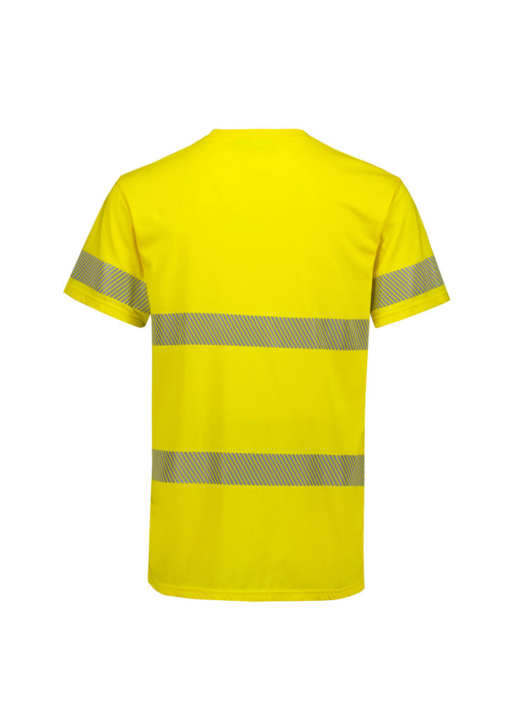 Hi-Vis Segmented Tape Cotton T-Shirt - Yellow