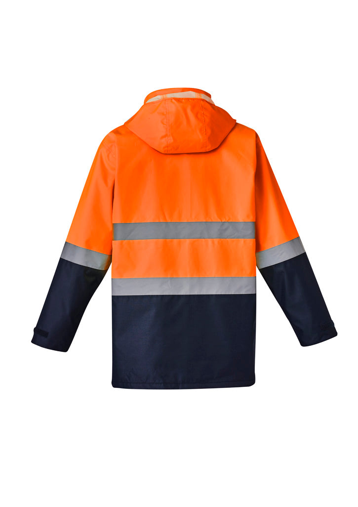 Men’s Hi-Vis Basic 4-In-1 Waterproof Jacket - Orange