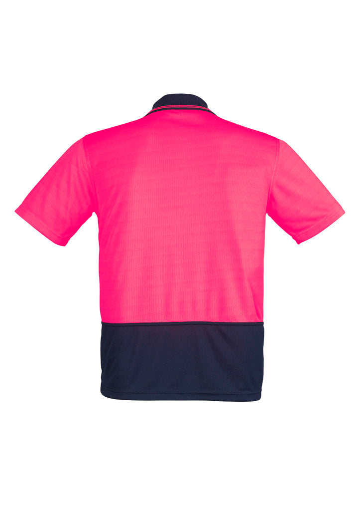 Hi-Vis Polo - Pink & Navy