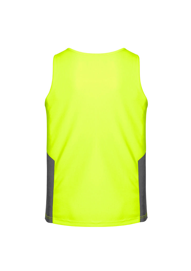Hi-Vis Singlet - Yellow & Charcoal