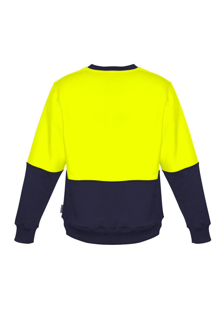 Hi-Vis Crewneck Sweater - Yellow & Navy