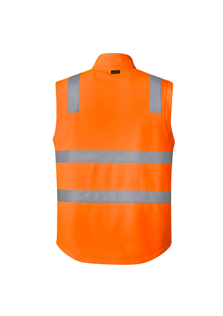 Hi-Vis Softshell Vest - Orange & Navy