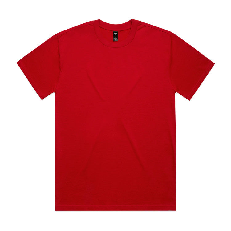 As Colour Heavy Tee Red Front 5080