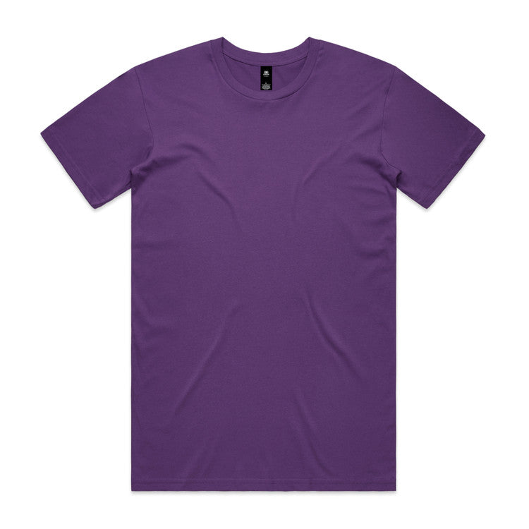 As Colour Staple Tee Purple Front 5001