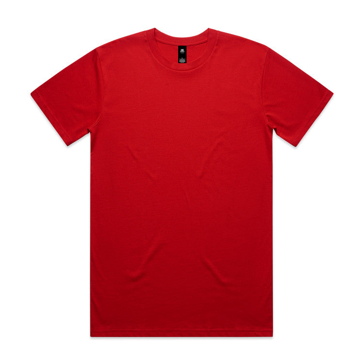As Colour Staple Tee Red Front 5001