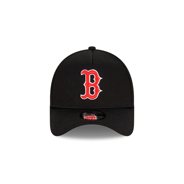 Boston Red Sox New Era 9FORTY A-Frame Snapback Hat - Black