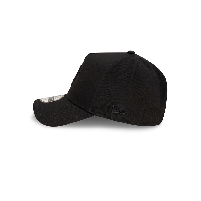 Boston Red Sox New Era 9FORTY A-Frame Snapback Hat - Black on Black