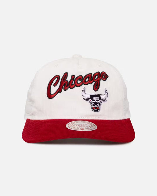 Chicago Bulls History Origin Wordmark Snapback