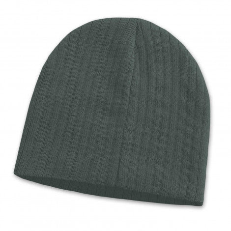 Cable Knit Beanie - Charcoal