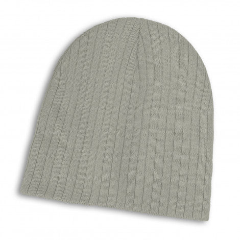 Cable Knit Beanie - Grey