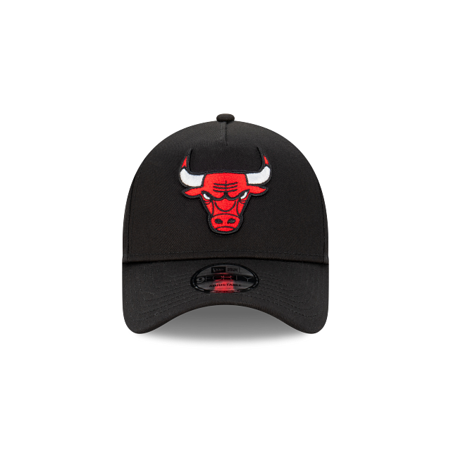Chicago Bulls New Era 9FORTY A-Frame Snapback Hat - Black