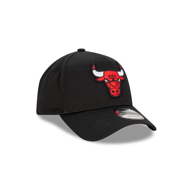 Chicago Bulls New Era 9FORTY A-Frame Snapback Hat - Black