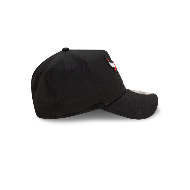 Chicago Bulls New Era 9FORTY A-Frame Snapback Hat - Black