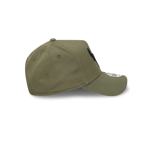 Chicago Bulls New Era 9FORTY A-Frame Snapback Hat - New Olive