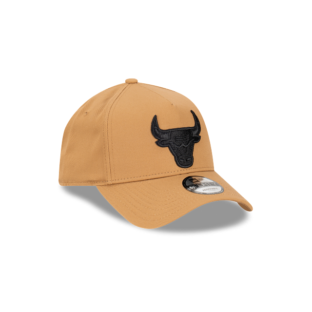 Chicago Bulls New Era 9FORTY A-Frame Snapback Hat - Wheat