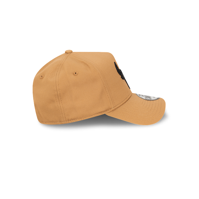 Chicago Bulls New Era 9FORTY A-Frame Snapback Hat - Wheat