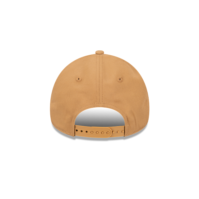 Chicago Bulls New Era 9FORTY A-Frame Snapback Hat - Wheat