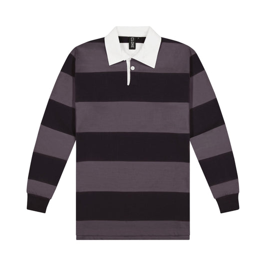 Rugby Jersey Long Sleeve - Charcoal & Black