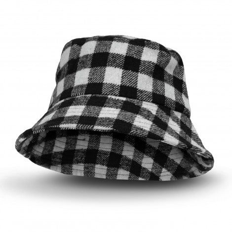 Plaid Bucket Hat - Black & White
