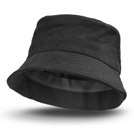 Corduroy Bucket Hat - Black