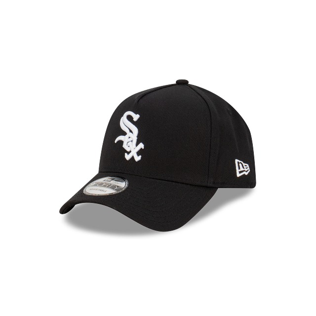 Chicago White Sox New Era 9FORTY A-Frame Snapback Hat - Black