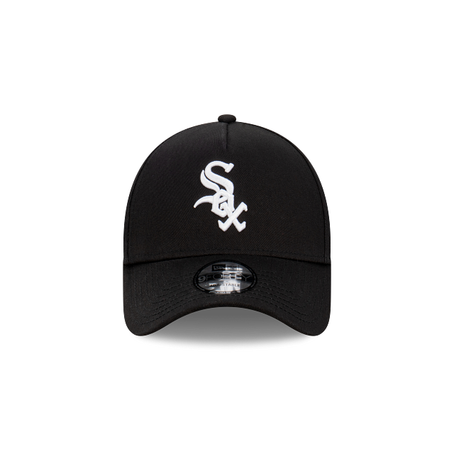 Chicago White Sox New Era 9FORTY A-Frame Snapback Hat - Black