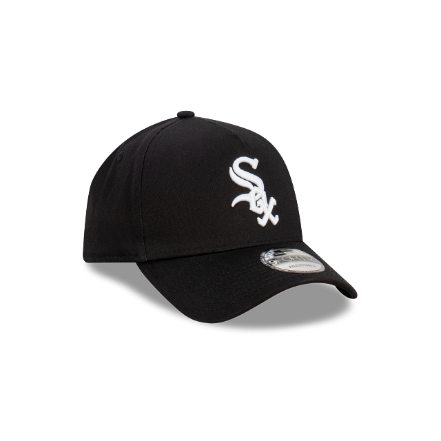 Chicago White Sox New Era 9FORTY A-Frame Snapback Hat - Black