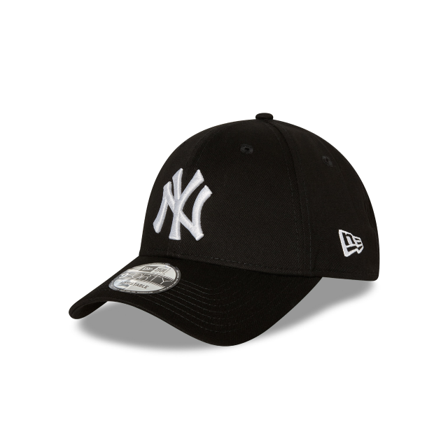 New York Yankees New Era 9FORTY A-Frame Snapback Hat - Black