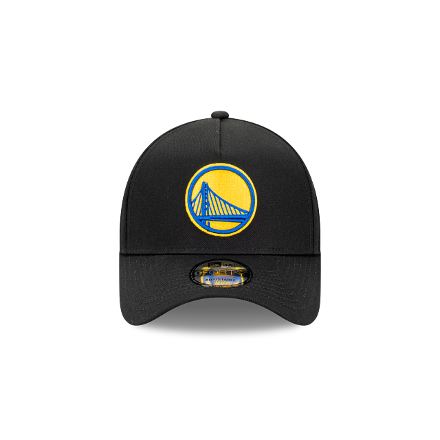 Golden State Warriors New Era 9FORTY A-Frame Snapback Hat - Black