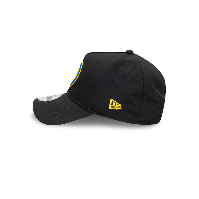 Golden State Warriors New Era 9FORTY A-Frame Snapback Hat - Black