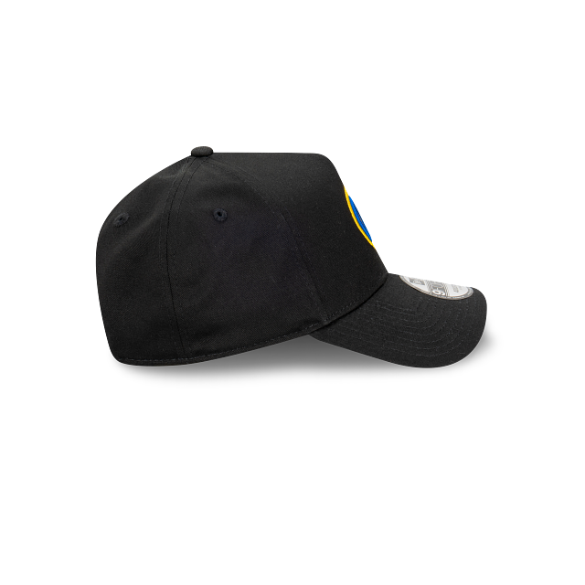 Golden State Warriors New Era 9FORTY A-Frame Snapback Hat - Black