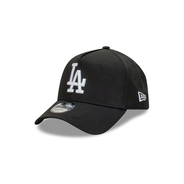 Los Angeles Dodgers New Era 9FORTY A-Frame Snapback Hat - Black
