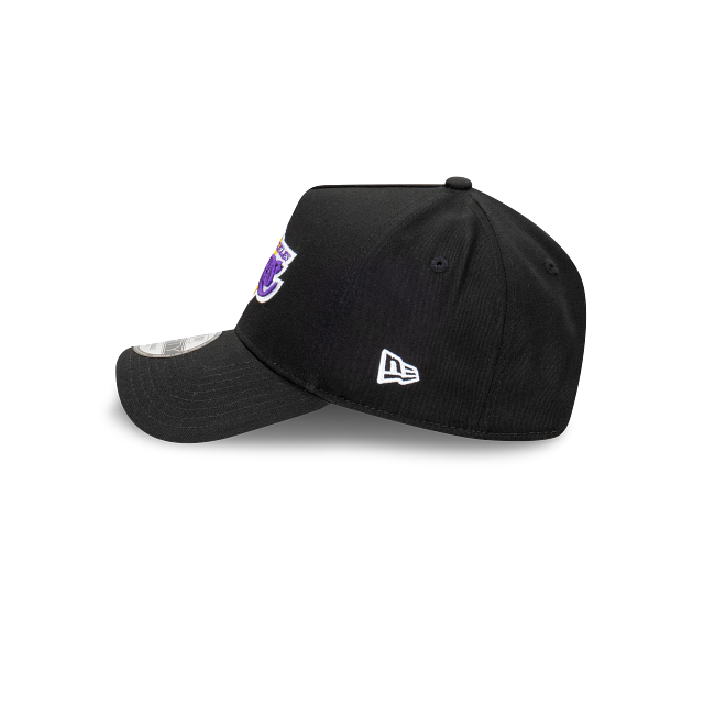 Los Angeles Lakers New Era 9FORTY A-Frame Snapback Hat - Black