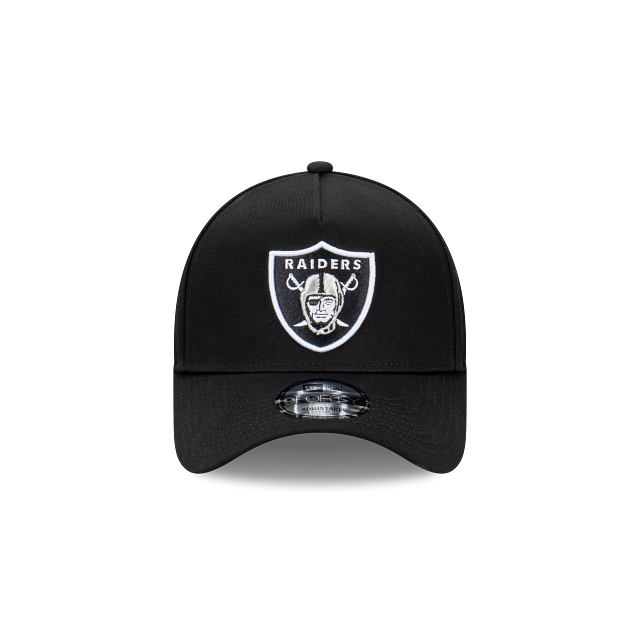 Las Vegas Raiders New Era 9FORTY A-Frame Snapback Hat - Black