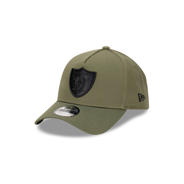Las Vegas Raiders New Era 9FORTY A-Frame Snapback Hat - New Olive