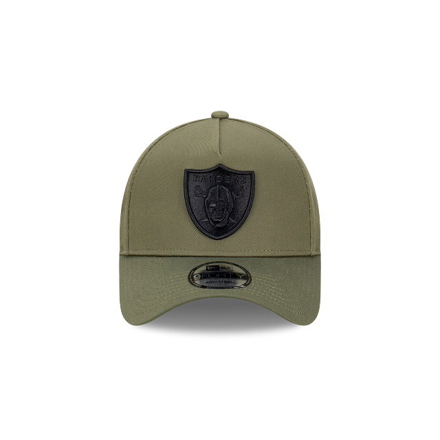 Las Vegas Raiders New Era 9FORTY A-Frame Snapback Hat - New Olive