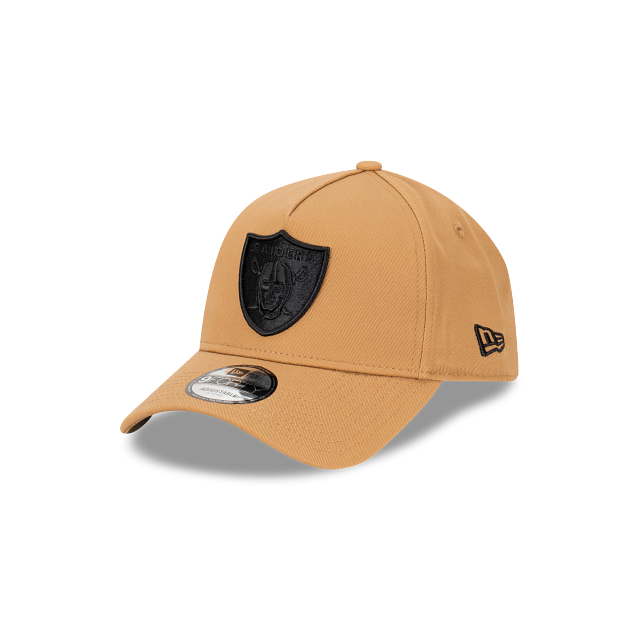 Las Vegas Raiders New Era 9FORTY A-Frame Snapback Hat - Wheat