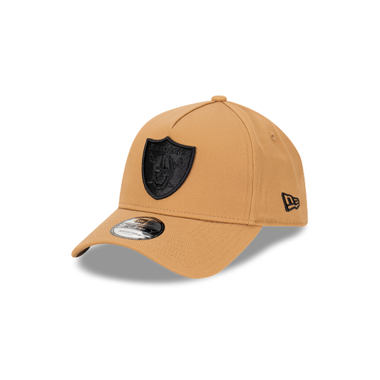 Las Vegas Raiders New Era 9FORTY A-Frame Snapback Hat - Wheat