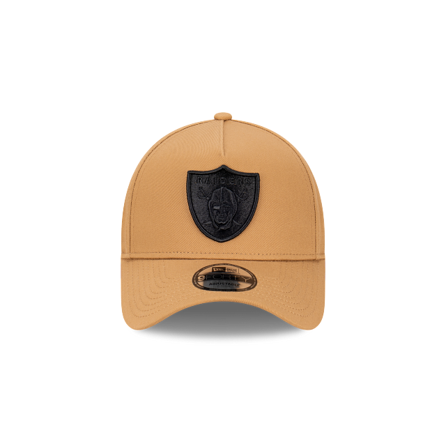 Las Vegas Raiders New Era 9FORTY A-Frame Snapback Hat - Wheat