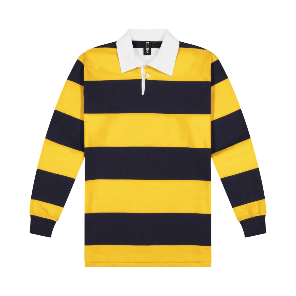 Rugby Jersey Long Sleeve - Gold & Navy