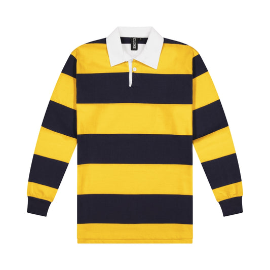 Rugby Jersey Long Sleeve - Gold & Navy
