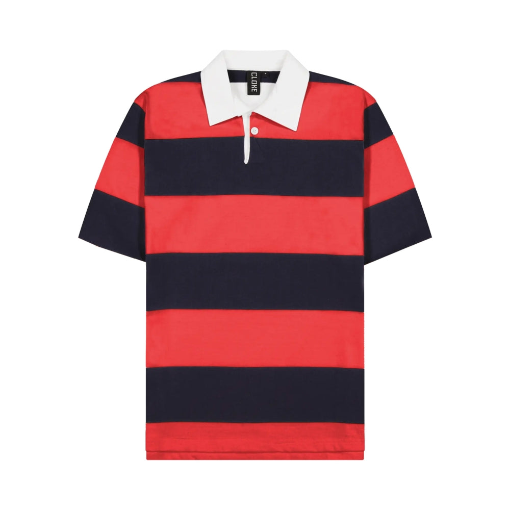 Rugby Jersey - Red & Navy