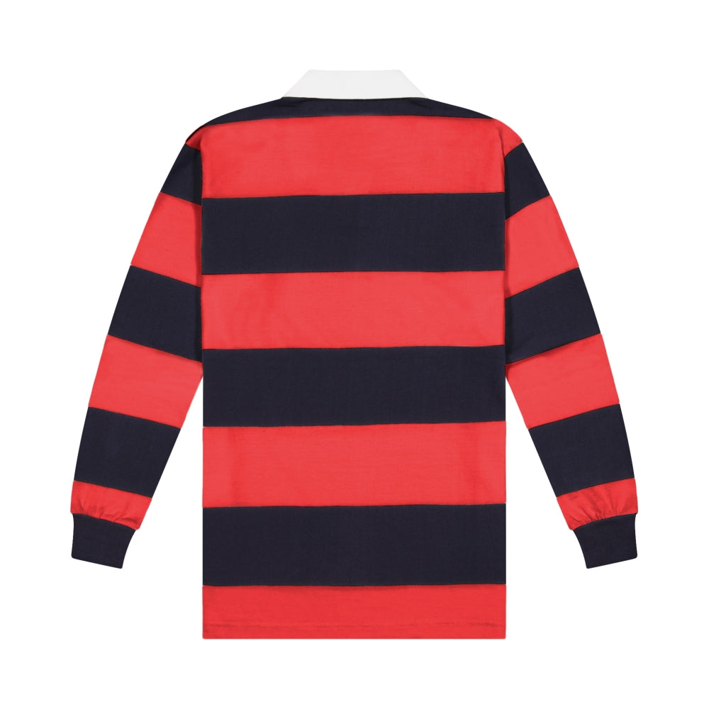 Rugby Jersey Long Sleeve - Red & Navy