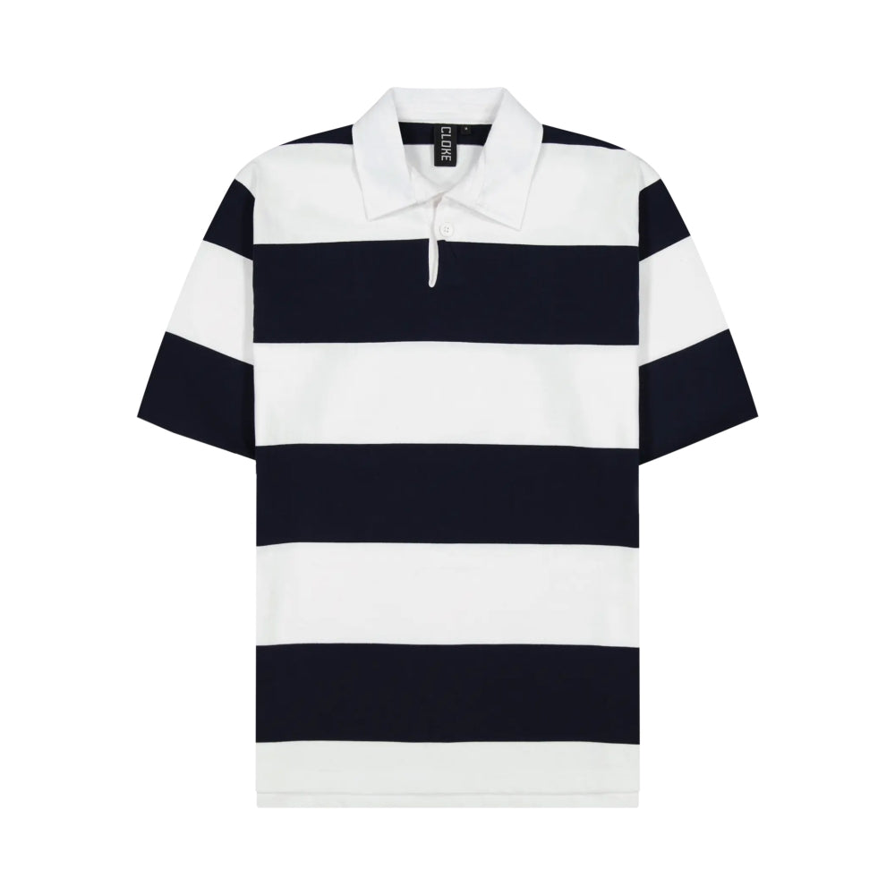 Rugby Jersey - White & Navy