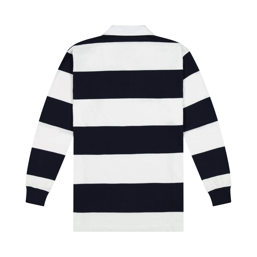 Rugby Jersey Long Sleeve - White & Navy