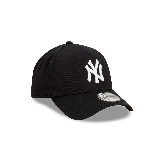 New York Yankees New Era 9FORTY A-Frame Snapback Hat - Black