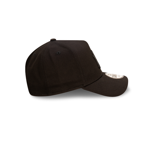 New York Yankees New Era 9FORTY A-Frame Snapback Hat - Black on Black